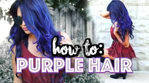 no bleach how to dye your hair purple
