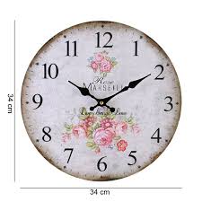 Pink Rose Clock Cherry Boutique Gifts