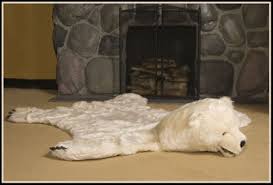 polar bear rug