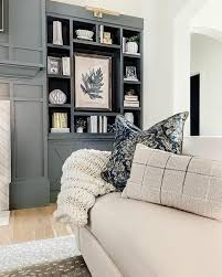 blue and gray living room combinations