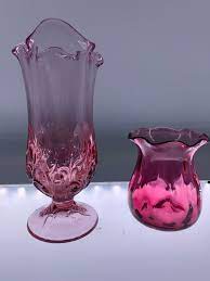 Vintage Pink Art Glass Bud Vase Choose