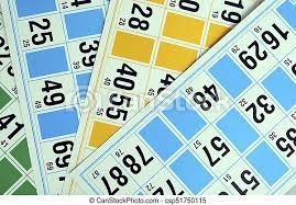 Bingo mit 75 zahlen ist die vermutlich am weitesten verbreitete variante des spieles. Karten Bingo Zahlen Karten Schliessen Gelber Bingo Blaues Grun Auf Zahlen Canstock