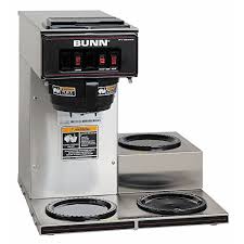 Bunn 13300 0003 Vp17 3ss3l Pourover Commercial Coffee Brewer With 3 Lower Warmers Stainless Steel 120v 60 1ph