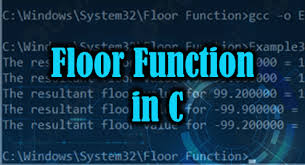 floor function in c