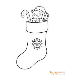 Christmas stocking coloring pages for kids. Christmas Stocking Coloring Page 07 Free Christmas Stocking Coloring Page