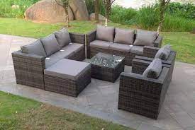 Huge range of designer rattan furniture available to buy online or instore with free uk delivery. 9 Seater Rattan Garden Furniture Set Offer Shop Livingsocial