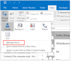 print contacts by in outlook