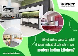 cabinets in a modern indian kitchen
