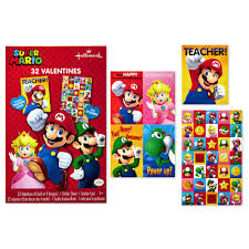 I have mastered smb3 i am going for my next challenge and it will be mario aventure, i will wait long enough for them to achieve the archivements. Hallmark Kids Nintendo Super Mario Valentine S Day Cards 32 Cards 35 Stickers 1 Teacher Card Walmart Com Walmart Com