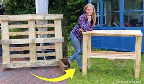 build a diy wood pallet potting bench