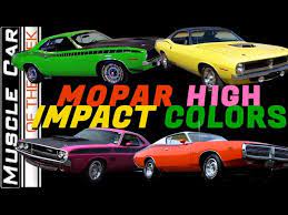 Mopar High Impact Colors Of 1970