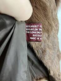 Womens Fur Coat Size M 100 Pure Rabbit