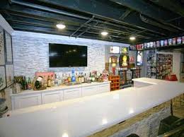 The fact that the setup is contained just like a frame would constrain a picture makes the bar look very intimate and. Basement Bar Smartland Residential Contractors