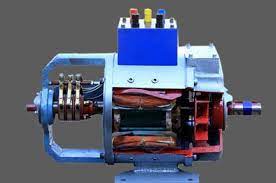 cut section of ac slip ring motor for