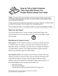 free debt validation letter templates