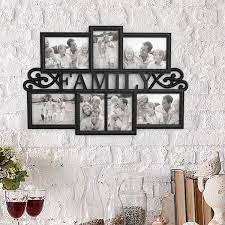 Lavish Home Family Collage Picture Frame With 7 Photograph Openings Black