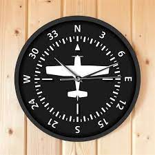 Aircraft Compass Wall Clock Pilot