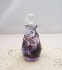 Caithness Glass Perfume Bottle Purple
