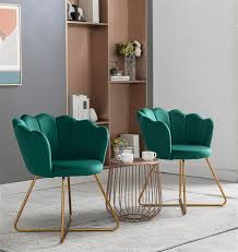 velvet accent chair modern single