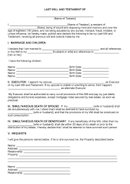 As a result, you will get a printable will form with all of the information you filled out. Free Last Will And Testament Forms And Templates Word Pdf Living Will Forms Free Printable