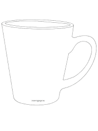 Cup Coloring Page A Digital Co