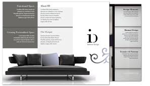 Tri Fold Brochure Template For Interior Design Order Custom Tri