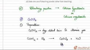 chemical name of bleaching powder