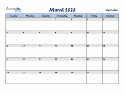 march 2023 monthly calendar template