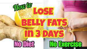 how to lose belly fat fast in 3 days