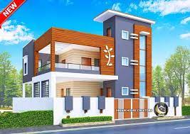 House Front Elevation Design Double Floor gambar png