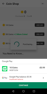 google play balance not updating for in