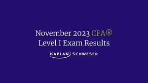 november 2023 cfa level i exam results