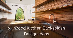 Small kitchen island with wood backsplashes. 35 Wood Kitchen Backsplash Design Ideas Sebring Design Build