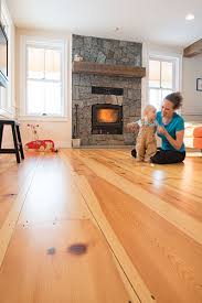 custom red pine wide plank flooring