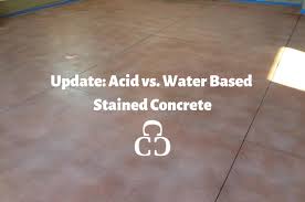 acid vs water based stained concrete