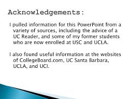 PCC Upward Bound University of California Personal Statement Workshop ThoughtCo