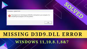 How to fix missing D3D9 DLL Error - Windows 11, 10, 8.1, 8 & 7 - YouTube