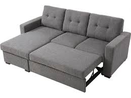 brando grey corner sofa bed reversible