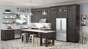 Increase your storage space using kitchen cabinets and standing pantries. Wholesale Rta Shaker Cinder Kitchen Cabinets Carolina Cabinets Direct