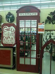 London Telephone Booth Mirror At Hobby