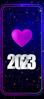 2023 love new year wallpaper iphone hd