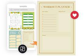 workout planner build your workout