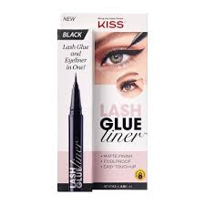 kiss eyelash glue liner black matte