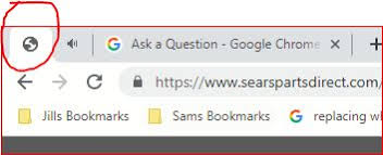 unknown icon in tabs google chrome