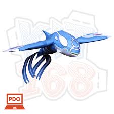 Mô hình giấy Anime Game Pokemon Primal Kyogre