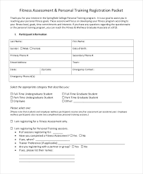Fitness Assessment Form Acepeople Co