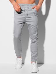 men s pants joggers p1037 light grey