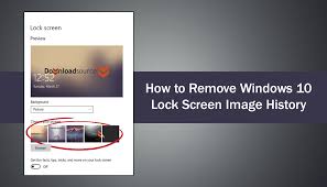 remove windows 10 lock screen image