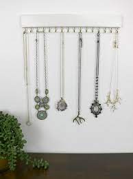 Wall Mount Jewelry Organizer Necklace