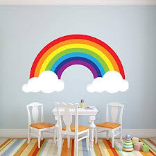Promo Rainbow Wall Decal Art Girls